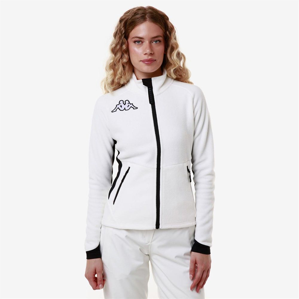 Women Kappa 6 Cento 688n Jacket White | 902875-RDB