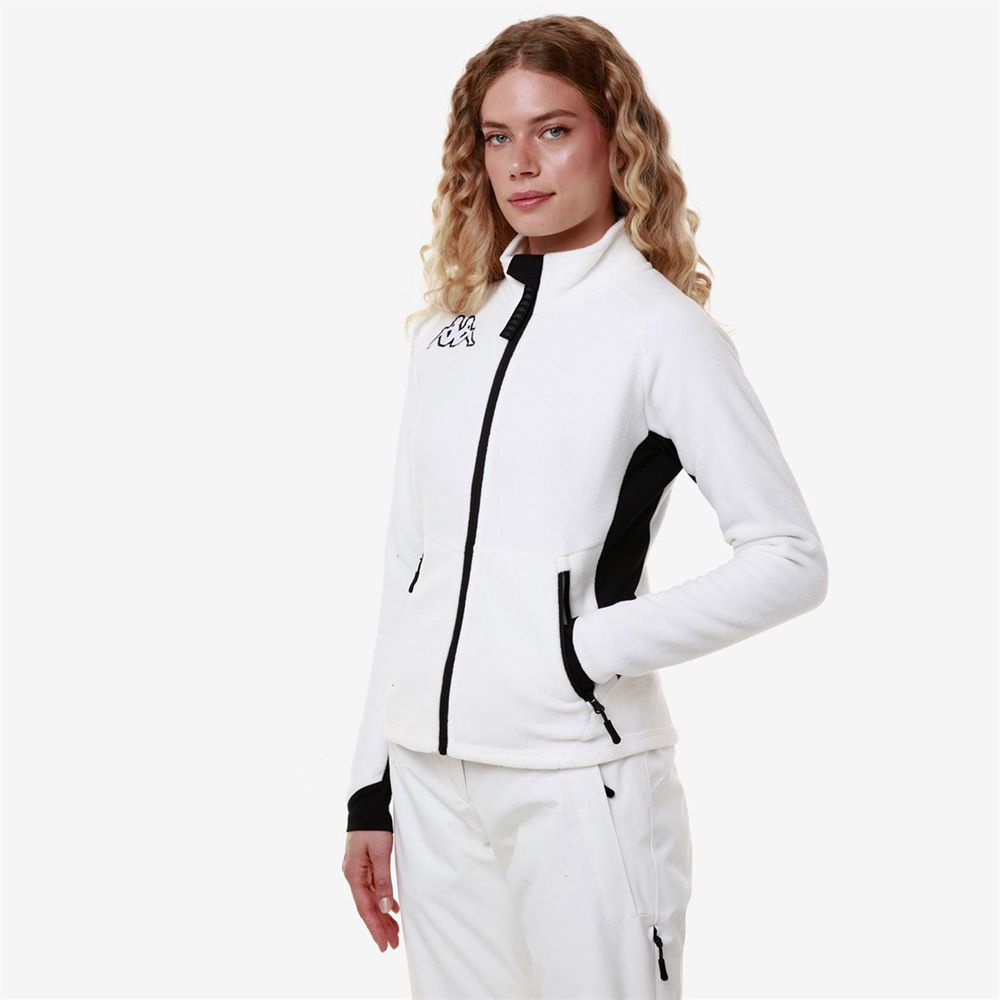 Women Kappa 6 Cento 688n Jacket White | 902875-RDB