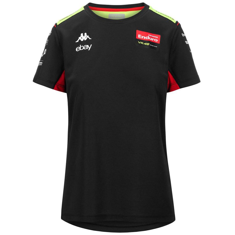 Women Kappa Amirywone Vr46 Jersey Black | 360517-ALE