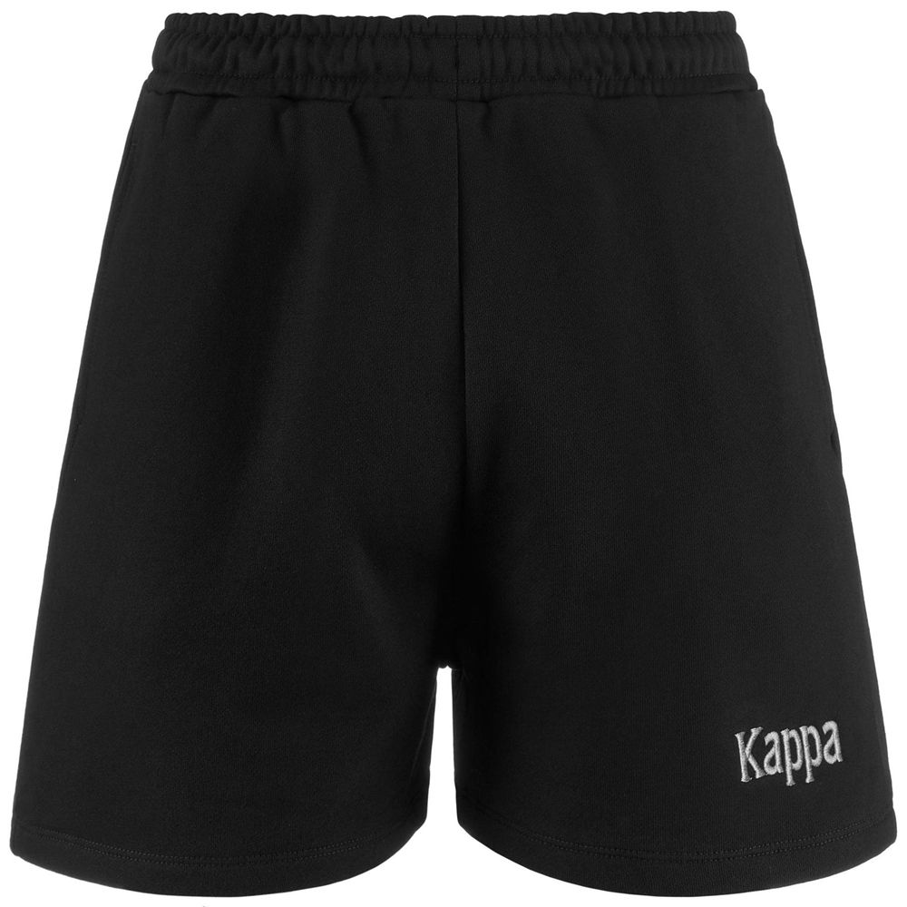 Women Kappa Authentic Gabriellax Shorts Black | 973415-IRY