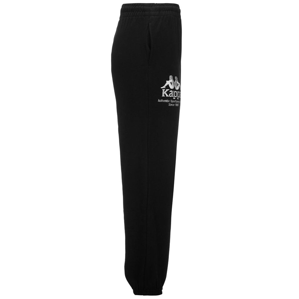 Women Kappa Authentic Galat Organic Pants Black | 093758-SYF