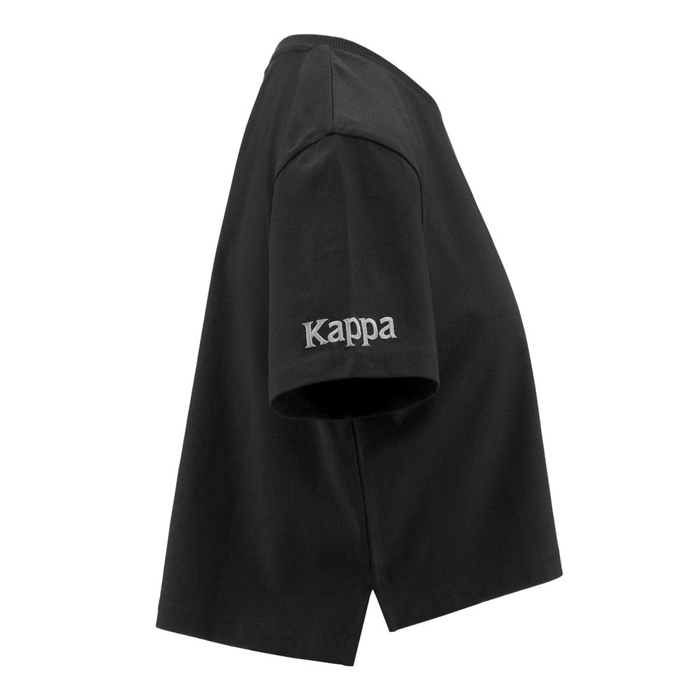 Women Kappa Authentic Ghigax T-Shirt Black | 986430-GID