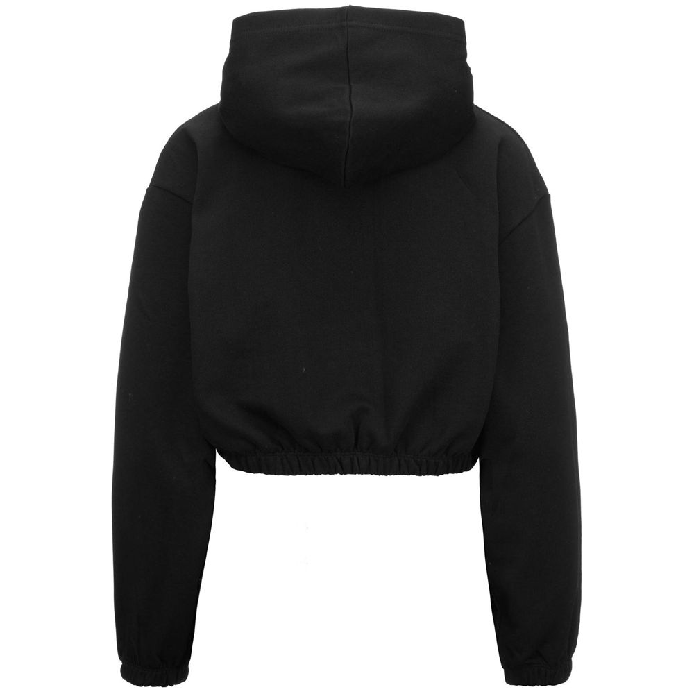 Women Kappa Authentic Ginny Organic Hoodie Black | 435716-GUN