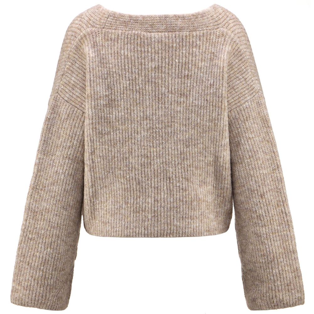 Women Kappa Authentic Jpn Fannie Sweater Beige | 651438-NQK