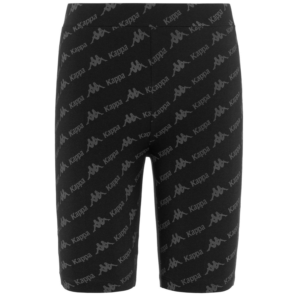 Women Kappa Authentic Pasky Shorts Black | 489263-SXH