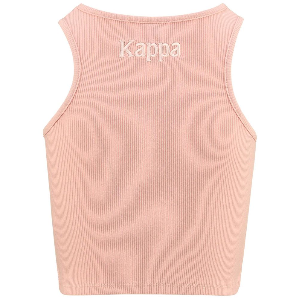 Women Kappa Authentic Platty T-Shirt Pink | 810653-BOL