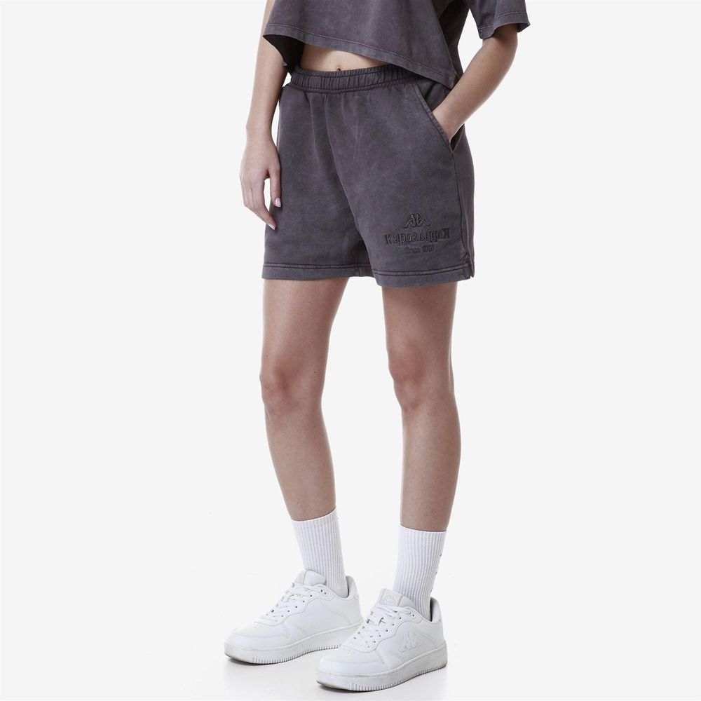 Women Kappa Authentic Premium Lass Shorts Grey | 046257-FXZ