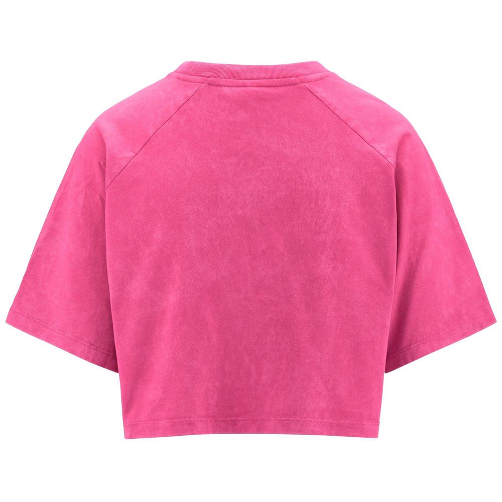 Women Kappa Authentic Premium Lumy T-Shirt Pink | 150937-PHY