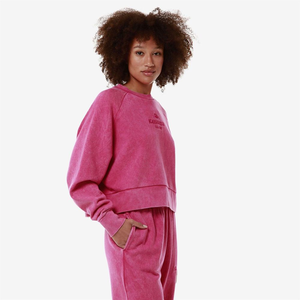 Women Kappa Authentic Premium Lyta Sweater Pink | 614928-AHW