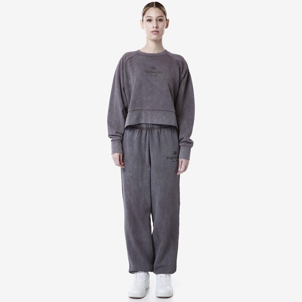 Women Kappa Authentic Premium Lyta Sweater Grey | 469518-NEI