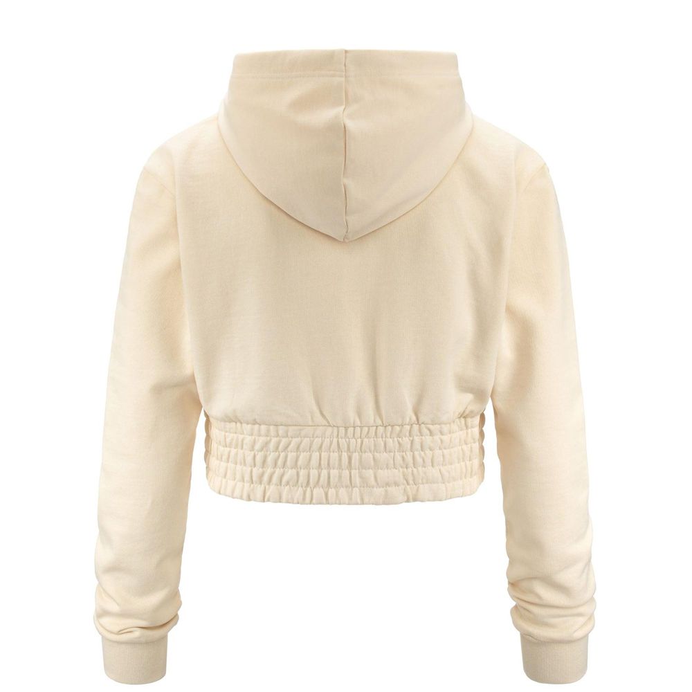 Women Kappa Authentic Skale Organic Hoodie White | 395061-PSN