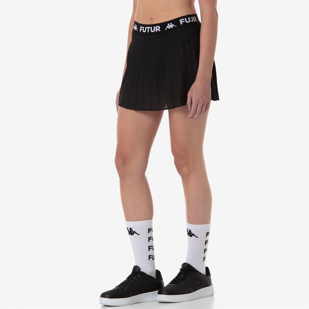 Women Kappa Authentic Venus Kff Skirts Black | 528069-KLX