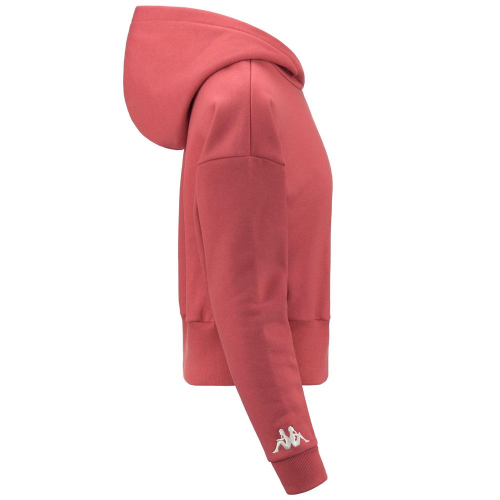 Women Kappa Authentic Vicky Hoodie Pink | 378214-YBO