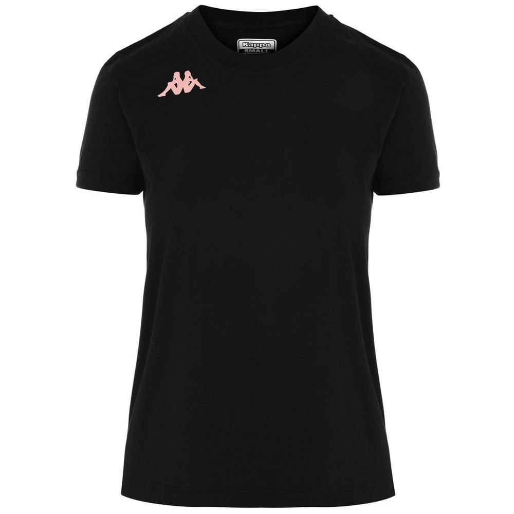 Women Kappa Dhola Jersey Black | 857096-TSL