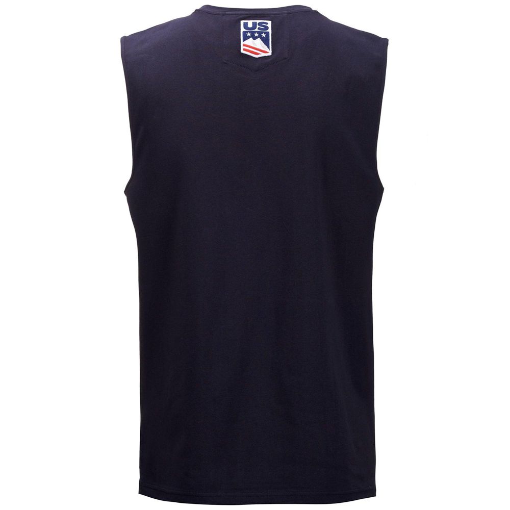 Women Kappa Drideca Us Tank Top Navy | 105263-GYV