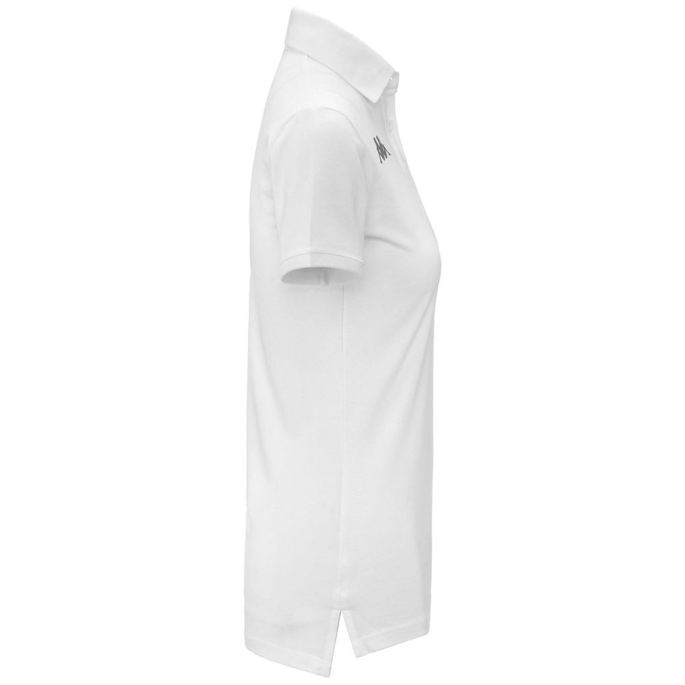 Women Kappa Fadry Polo Shirt White | 785241-SQG