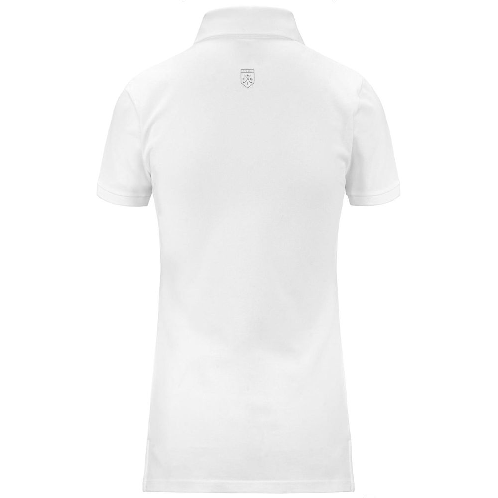 Women Kappa Fadry Polo Shirt White | 785241-SQG