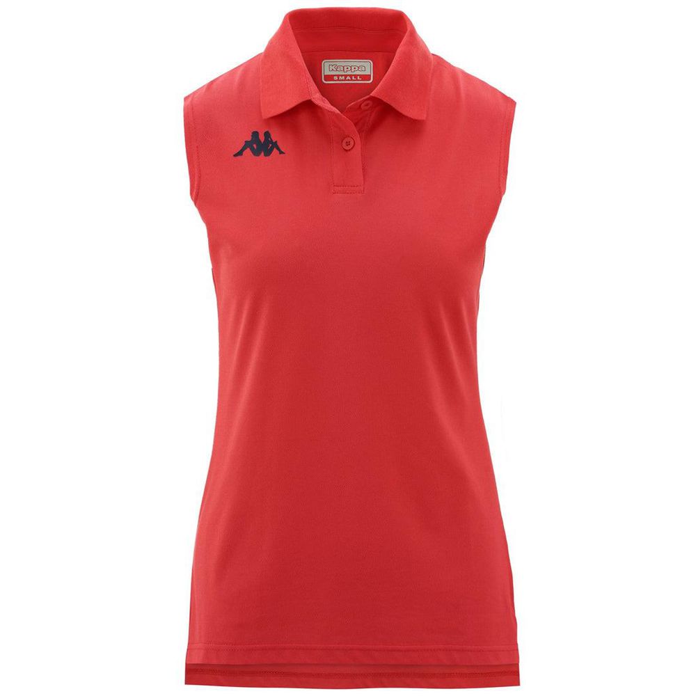 Women Kappa Faxei Polo Shirt Pink | 163528-NSK