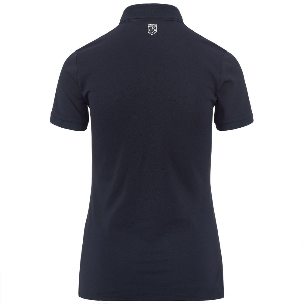 Women Kappa Findy Polo Shirt Navy | 078491-YIM