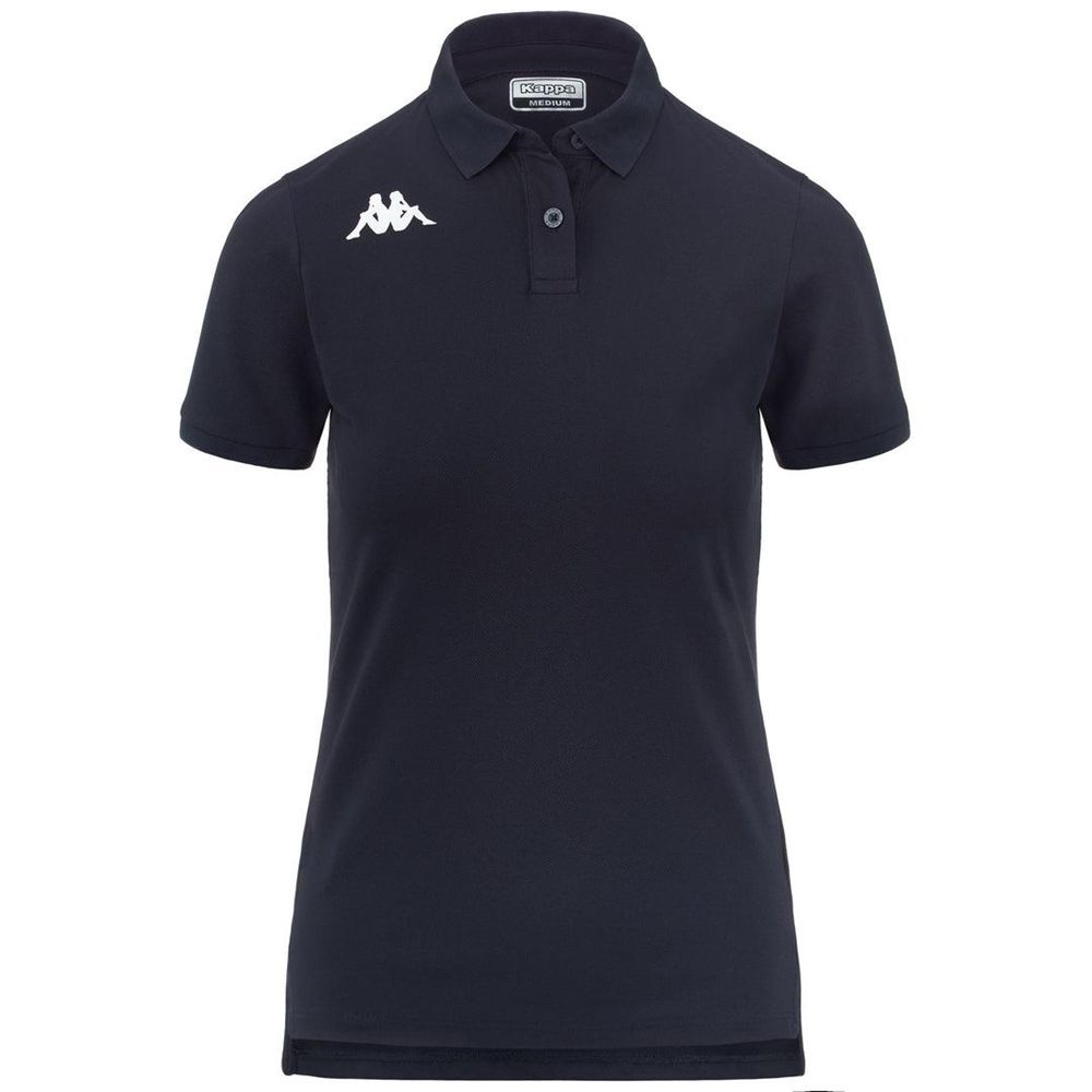 Women Kappa Findy Polo Shirt Navy | 078491-YIM