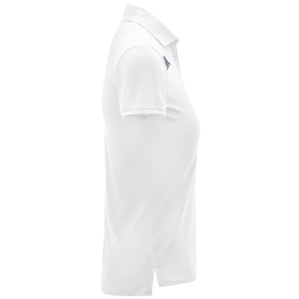 Women Kappa Findy Polo Shirt White | 195246-MSX