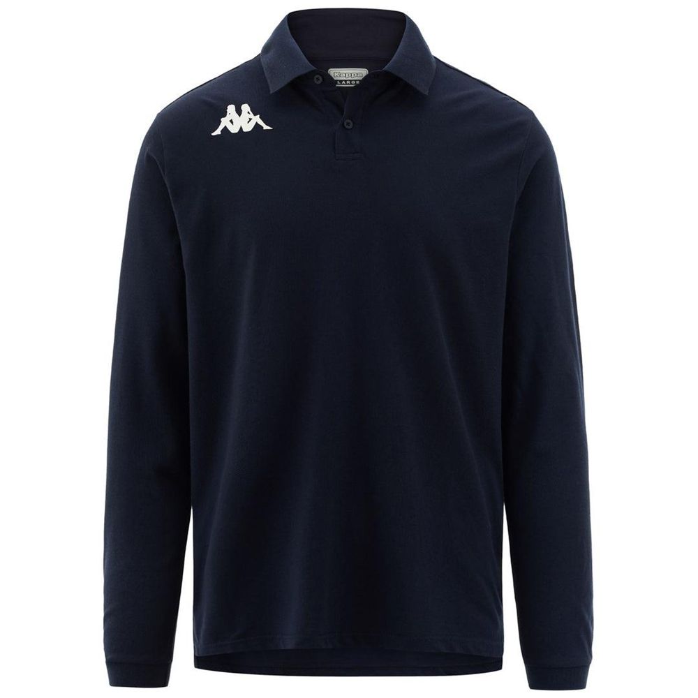 Women Kappa Fotir Polo Shirt Navy | 634581-MUL