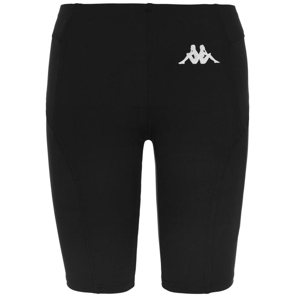 Women Kappa Kombat Emina Shorts Black | 546791-PEB