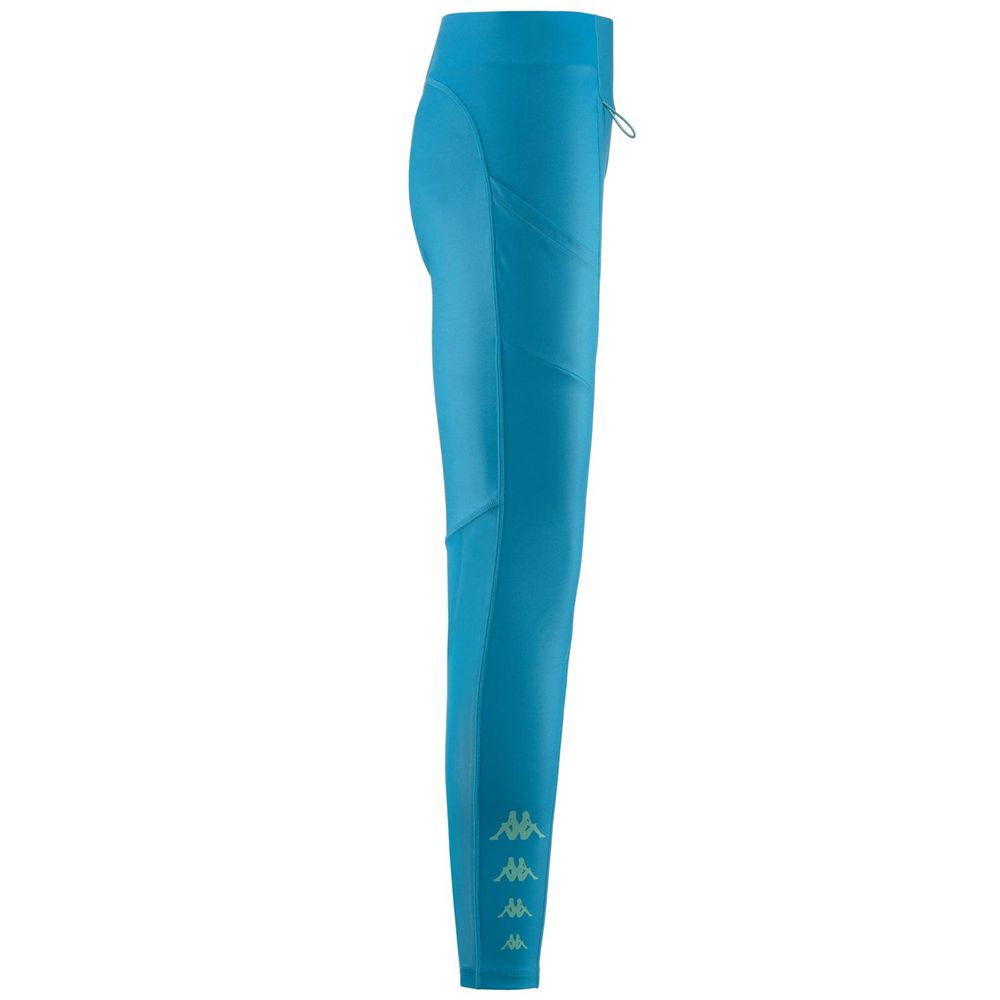 Women Kappa Kombat Enea Pants Blue | 853214-TNH