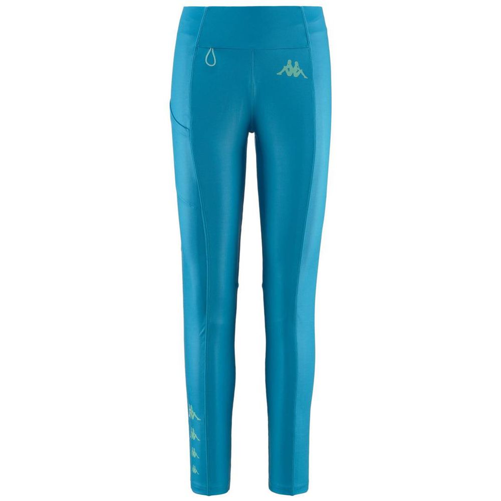 Women Kappa Kombat Enea Pants Blue | 853214-TNH