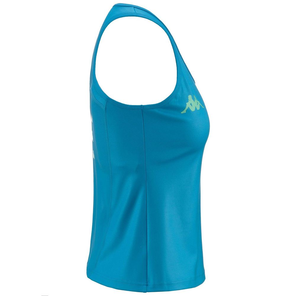 Women Kappa Kombat Eric Jersey Blue | 819720-MWN