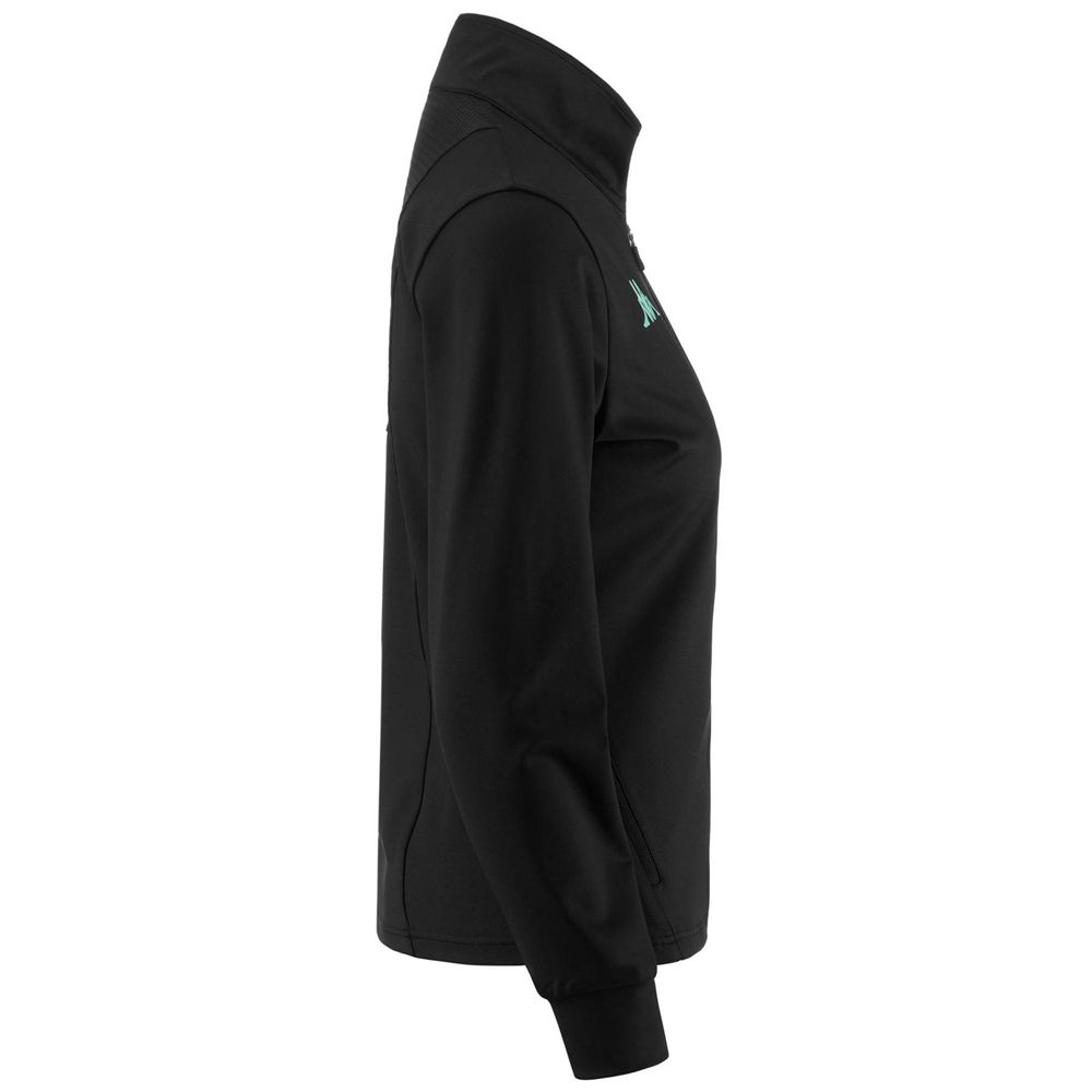 Women Kappa Kombat Exa Jacket Black | 546721-LXK