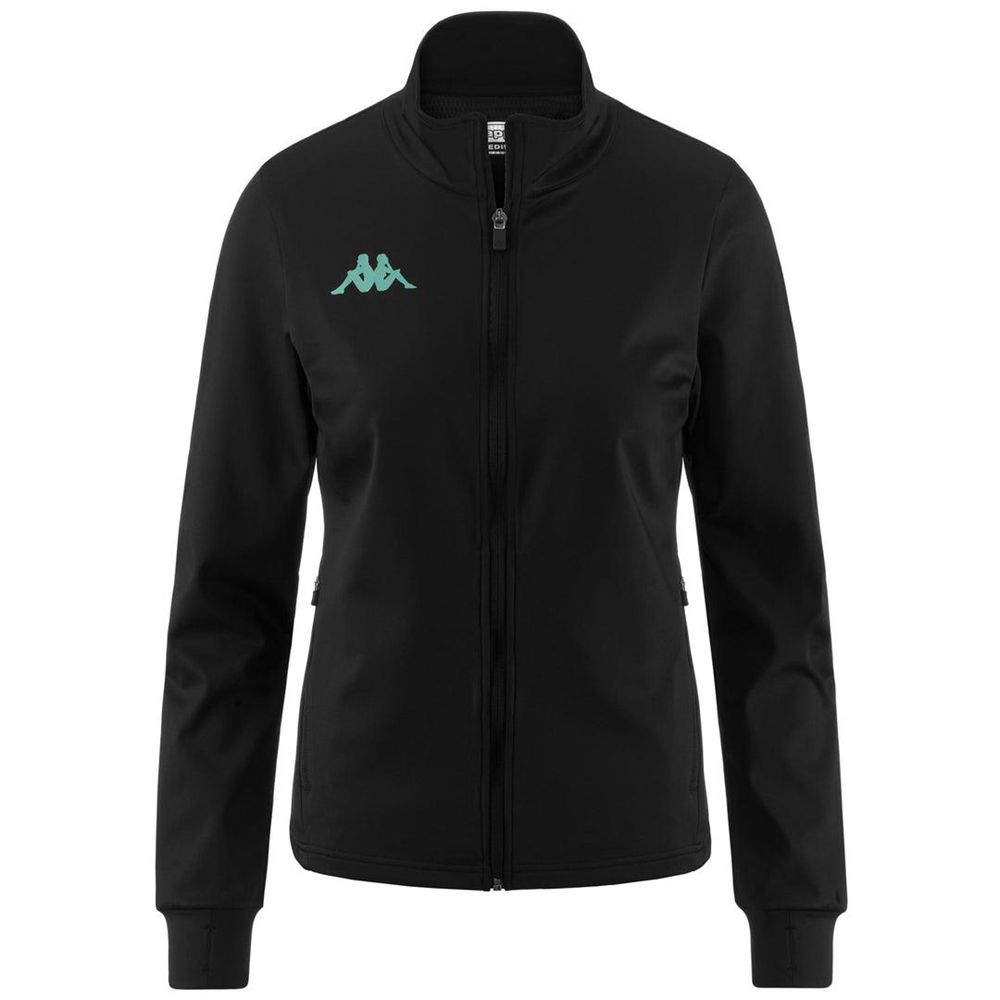 Women Kappa Kombat Exa Jacket Black | 546721-LXK