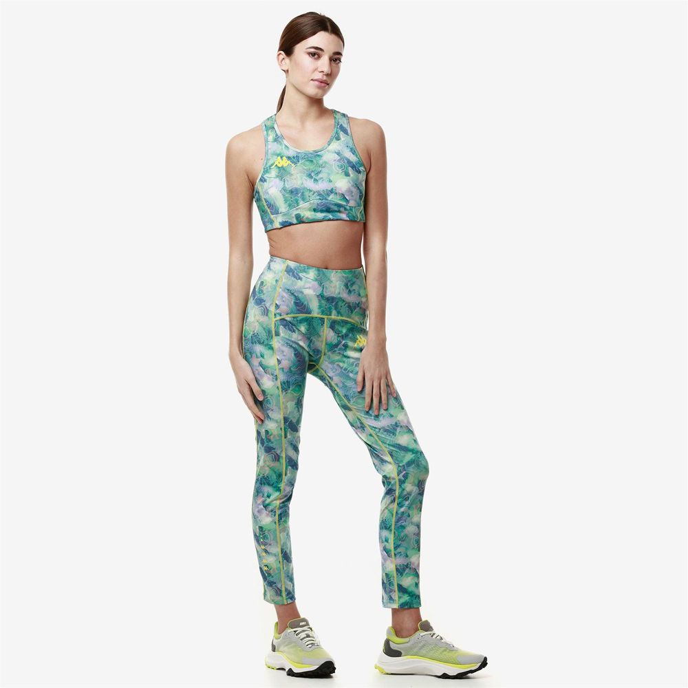 Women Kappa Kombat Fafe Jersey Green | 158670-BMU