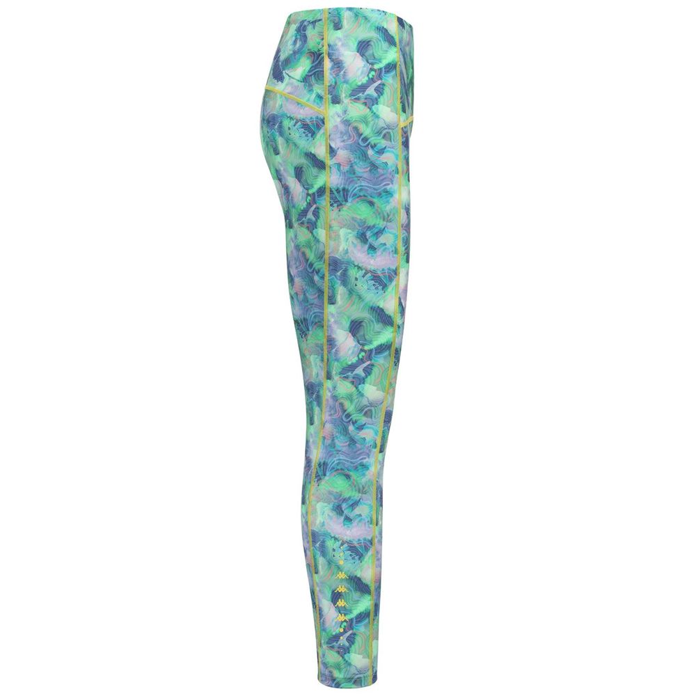 Women Kappa Kombat Fisia Pants Green | 856127-UPI