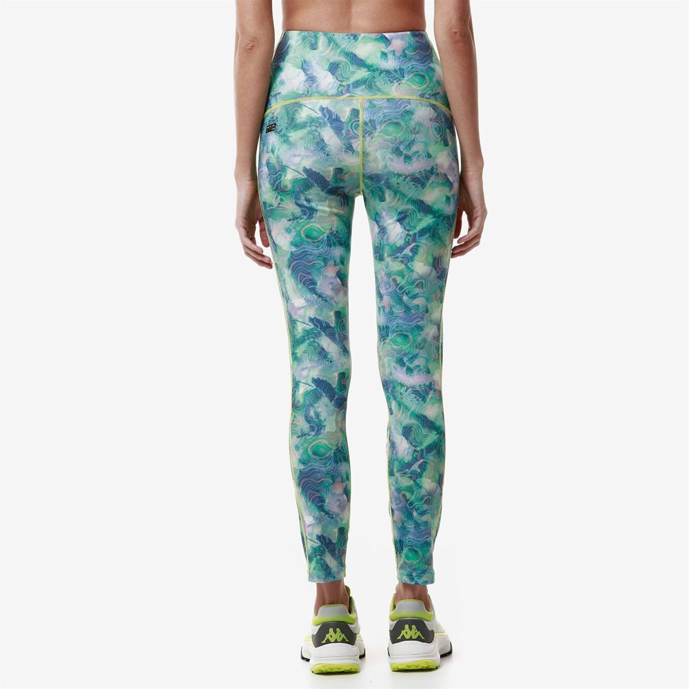 Women Kappa Kombat Fisia Pants Green | 856127-UPI