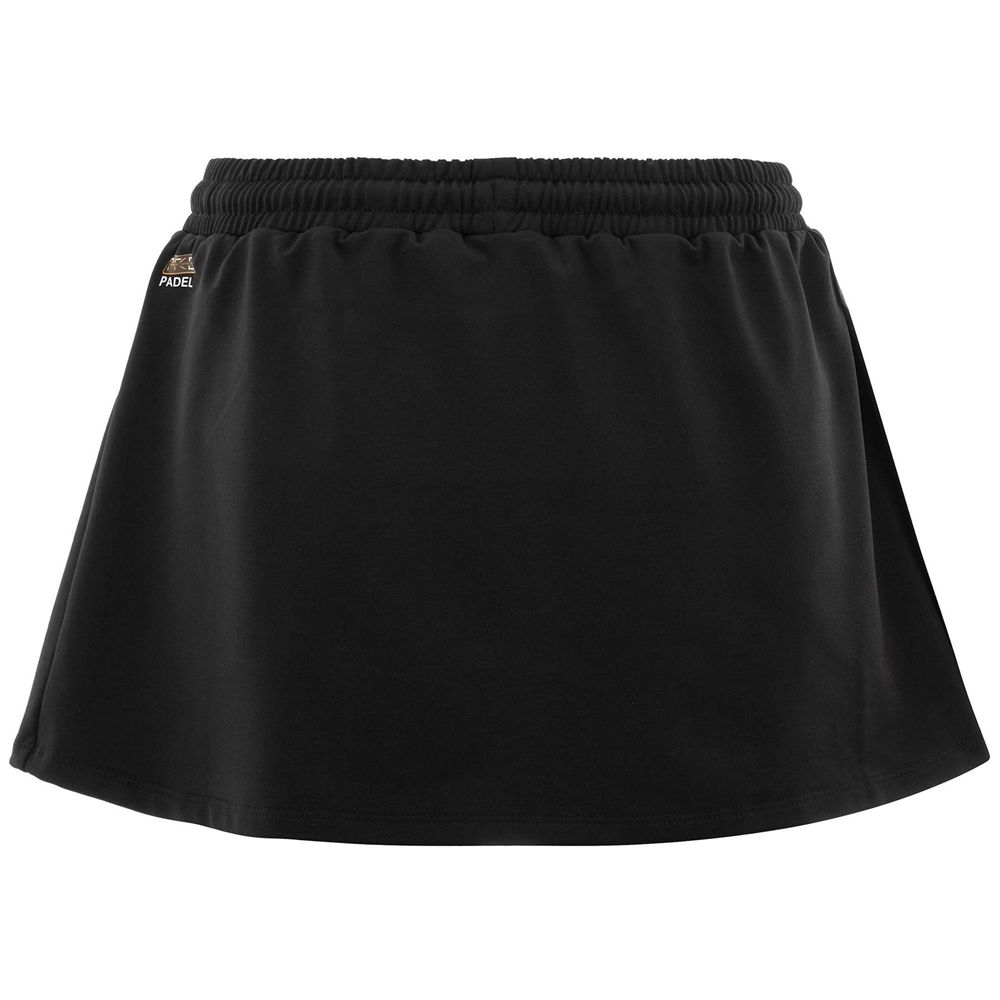 Women Kappa Kombat Padel Deva Skirts Black | 193548-OFY