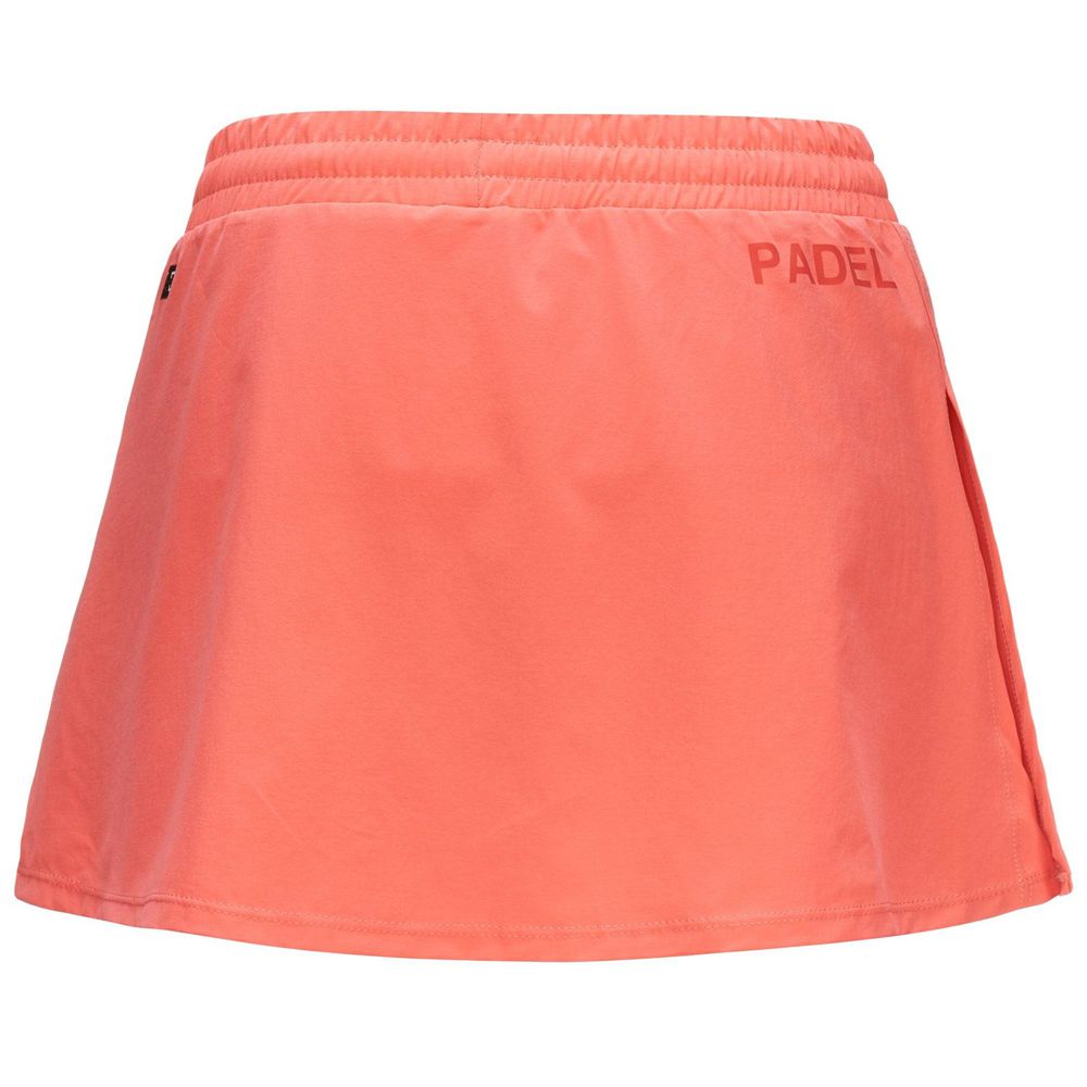 Women Kappa Kombat Padel Deva Skirts Red | 403792-ZVA