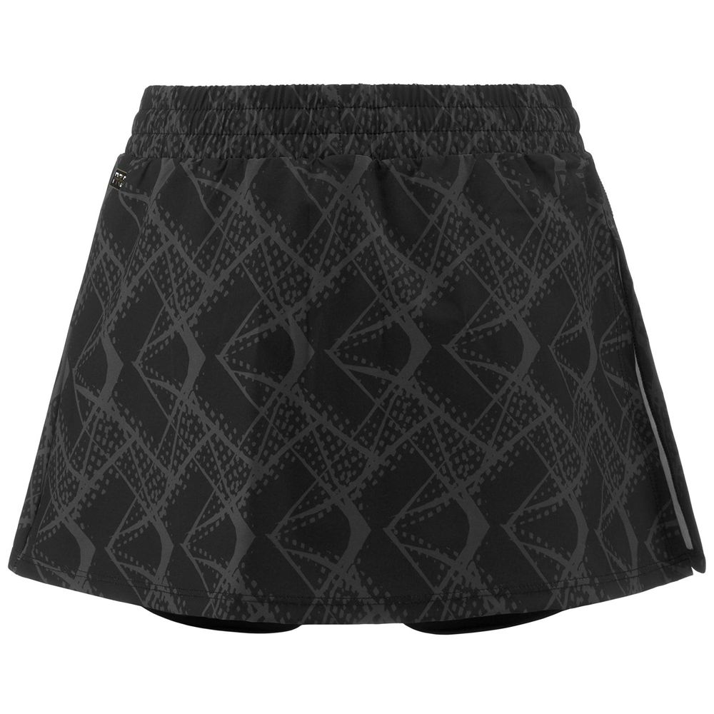 Women Kappa Kombat Padel Edeva Skirts Black | 703826-TFG