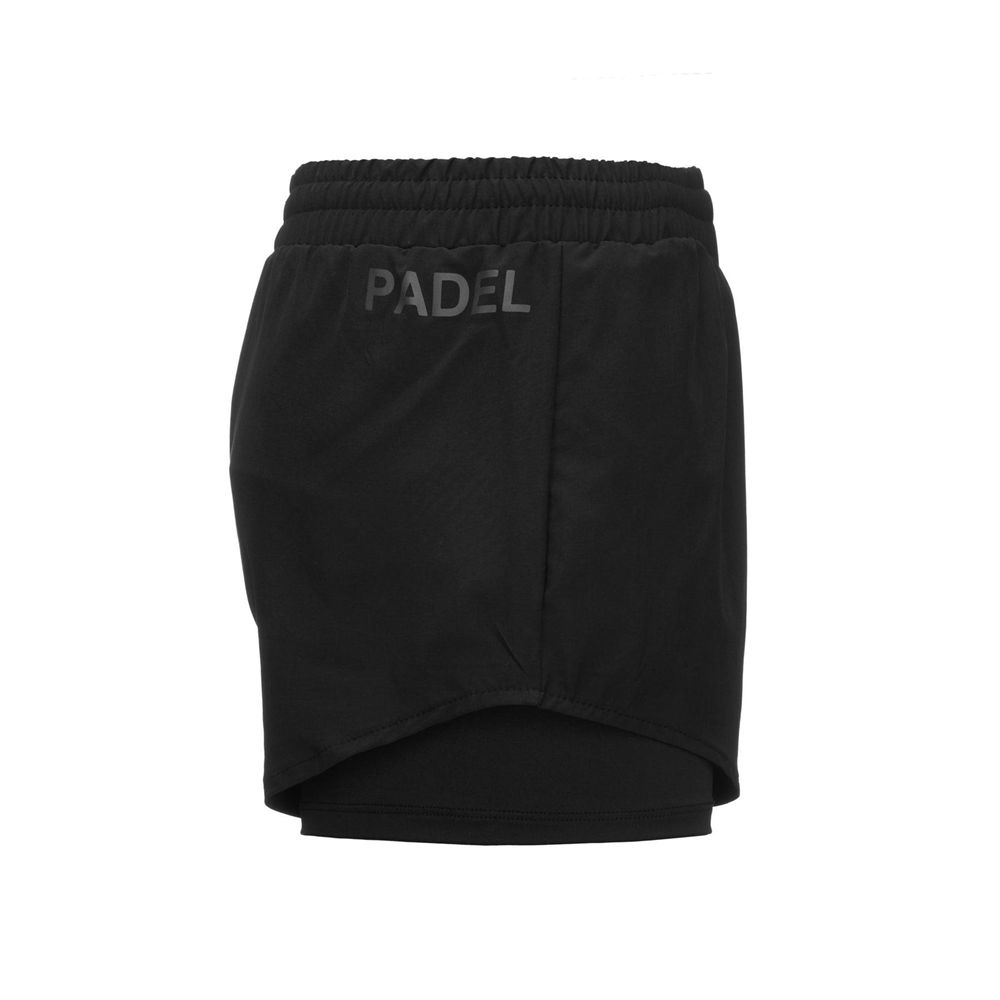 Women Kappa Kombat Padel Ener Shorts Black | 815347-NOD