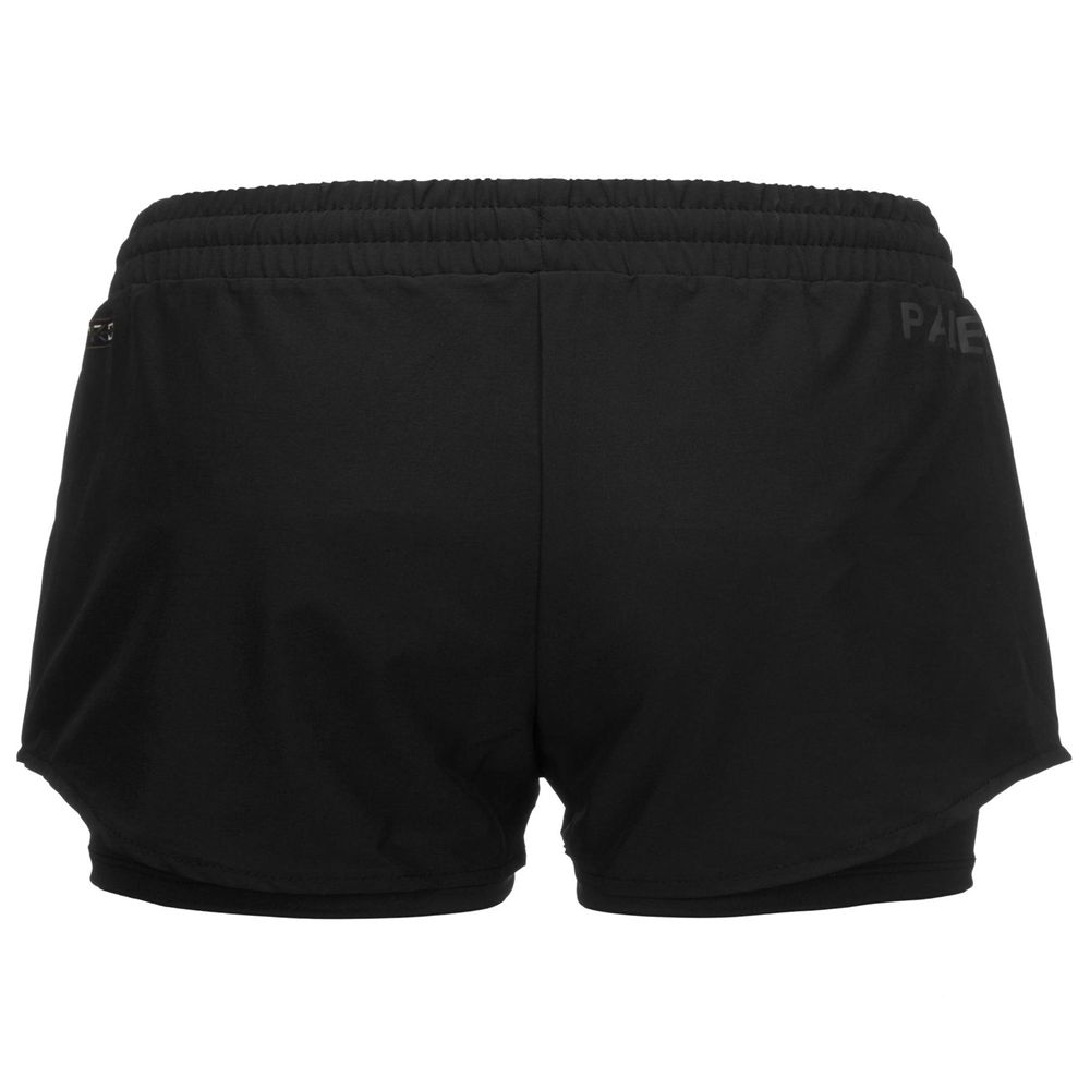 Women Kappa Kombat Padel Ener Shorts Black | 815347-NOD