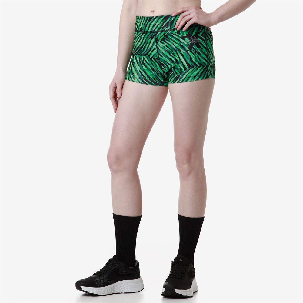 Women Kappa Kombat Wkt Efrivola Shorts Green | 273698-CHV