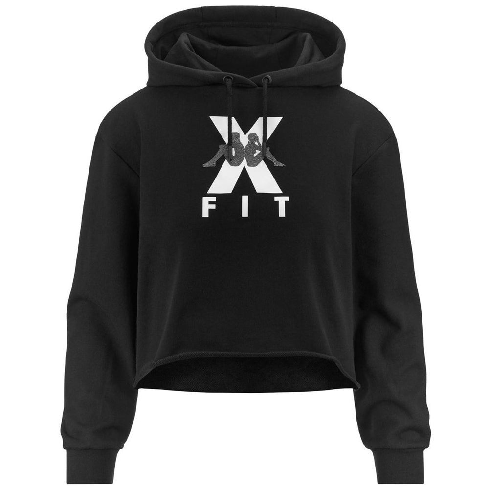 Women Kappa Kombat Wkt Eregola Hoodie Black | 124753-WYZ