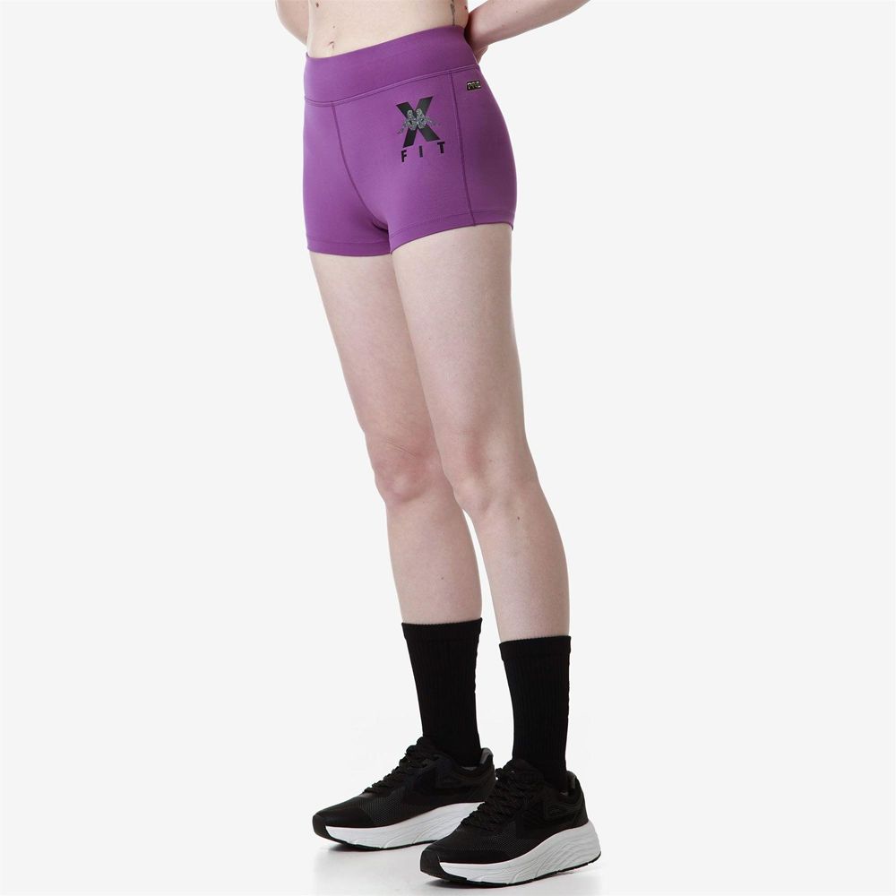 Women Kappa Kombat Wkt Escame Shorts Purple | 471560-ZPA