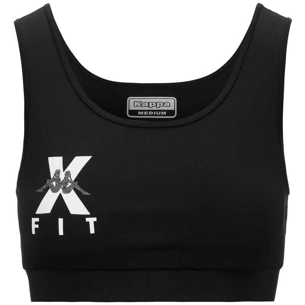 Women Kappa Kombat Wkt Etilea Jersey Black | 217346-MSN