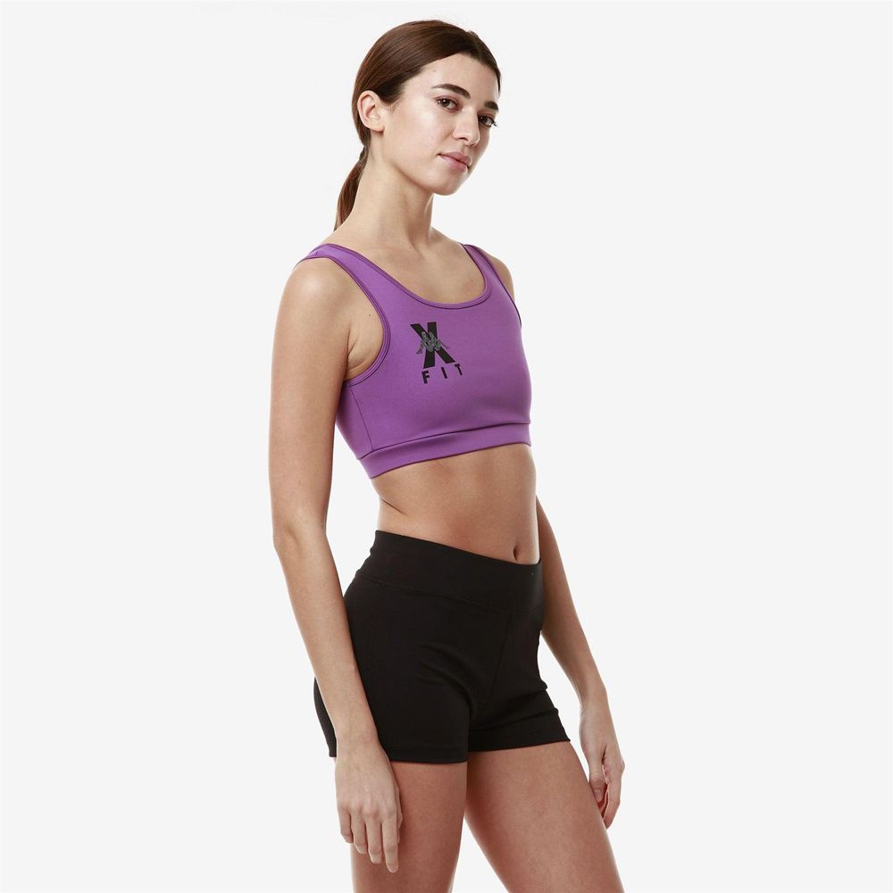 Women Kappa Kombat Wkt Etilea Jersey Purple | 076132-PXQ