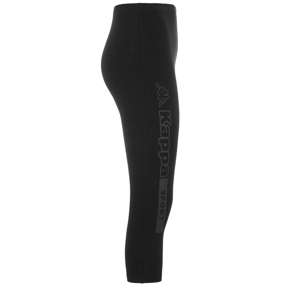 Women Kappa Logo Berlam Skin Pants Black | 280514-HGC