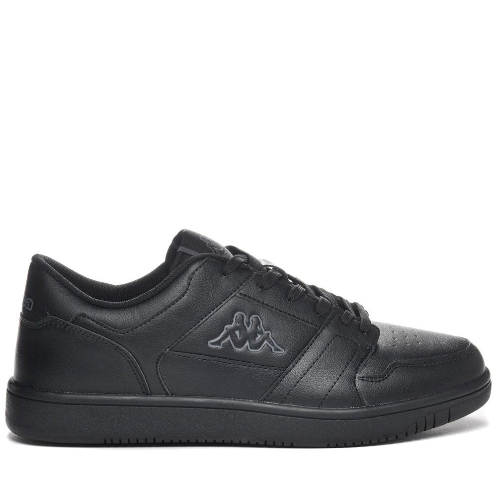 Women Kappa Logo Bernal Sneakers Black | 523689-QJS