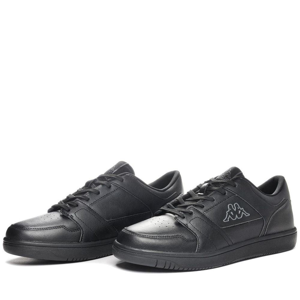 Women Kappa Logo Bernal Sneakers Black | 523689-QJS