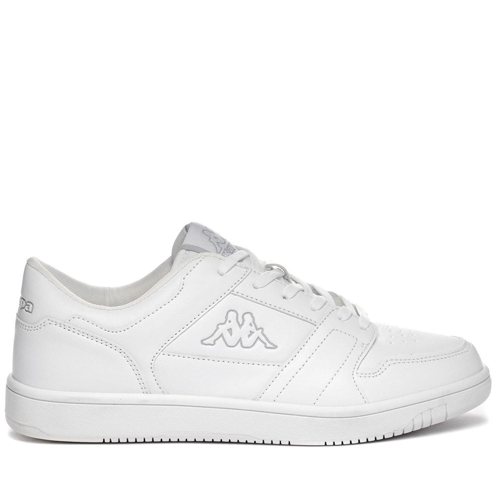 Women Kappa Logo Bernal Sneakers White | 753682-XWN