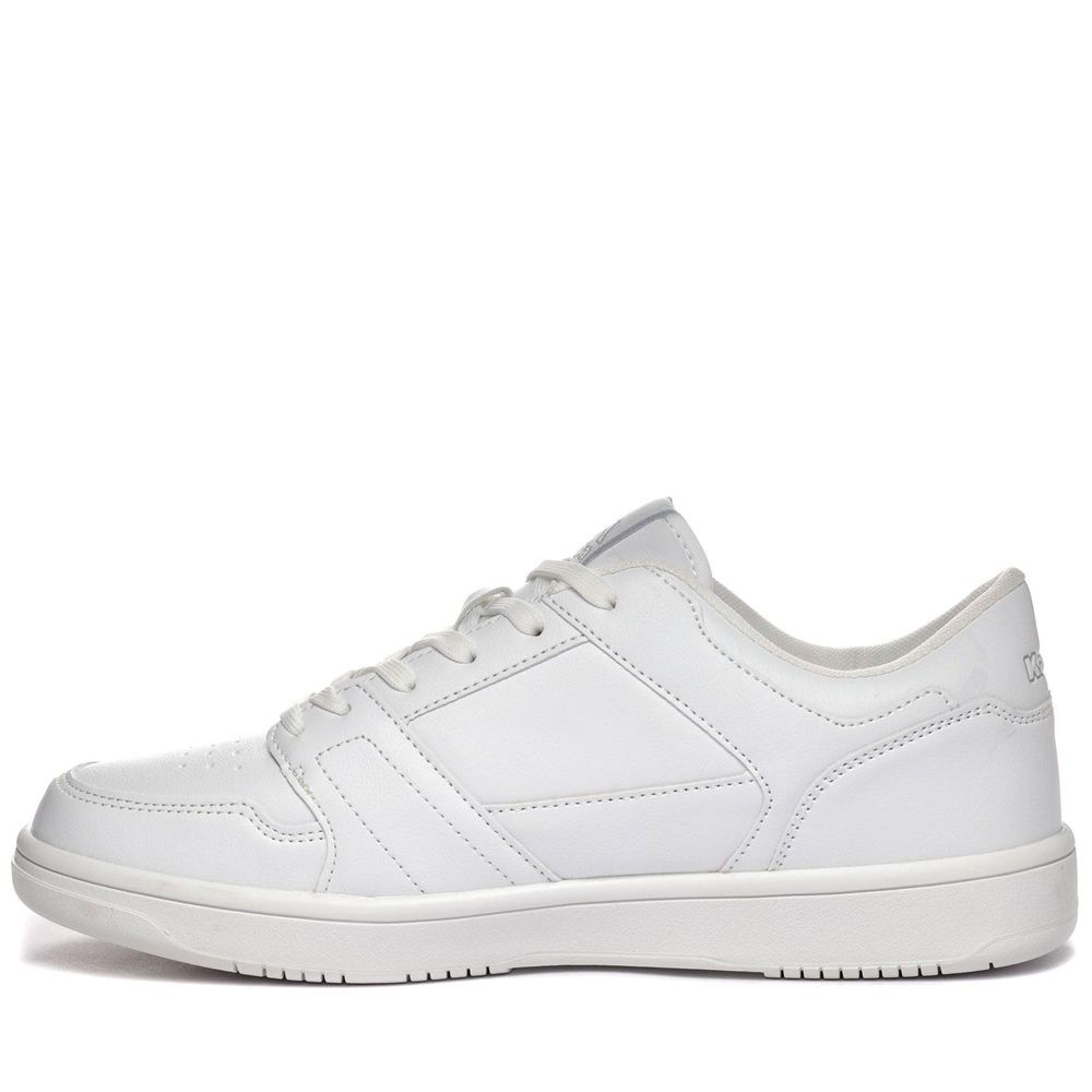 Women Kappa Logo Bernal Sneakers White | 753682-XWN